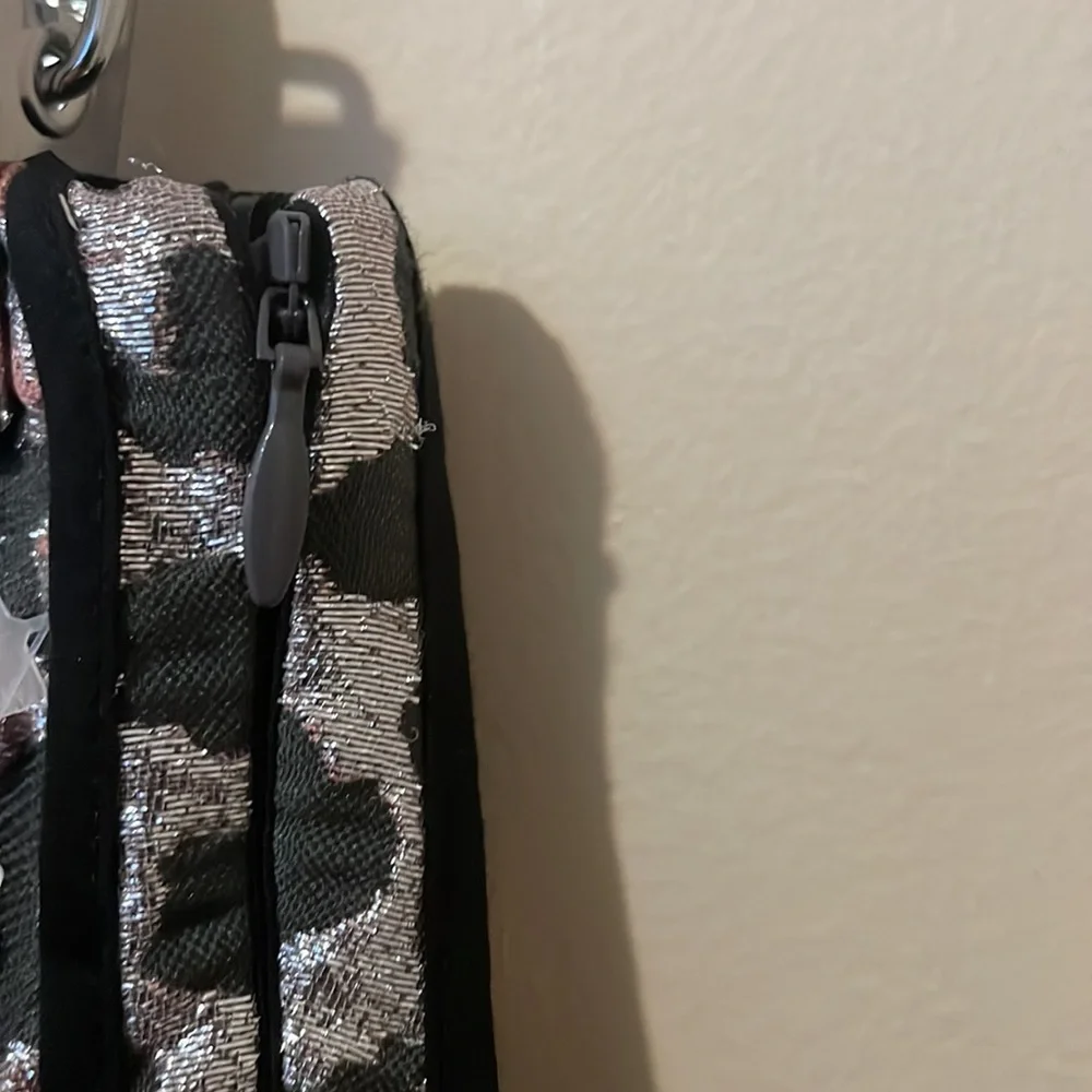 Dorothee Schumacher Pink Metallic Grey Leopard Print A-Line Full Midi Skirt